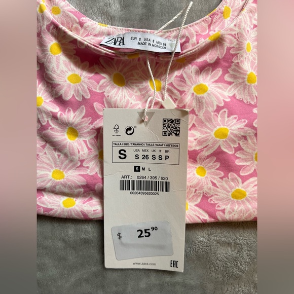 Zara Floral Crop Top - Picture 3 of 3